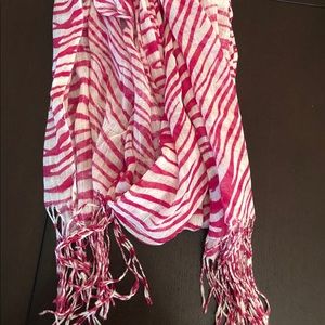 Russia Pink Animal Print Scarf